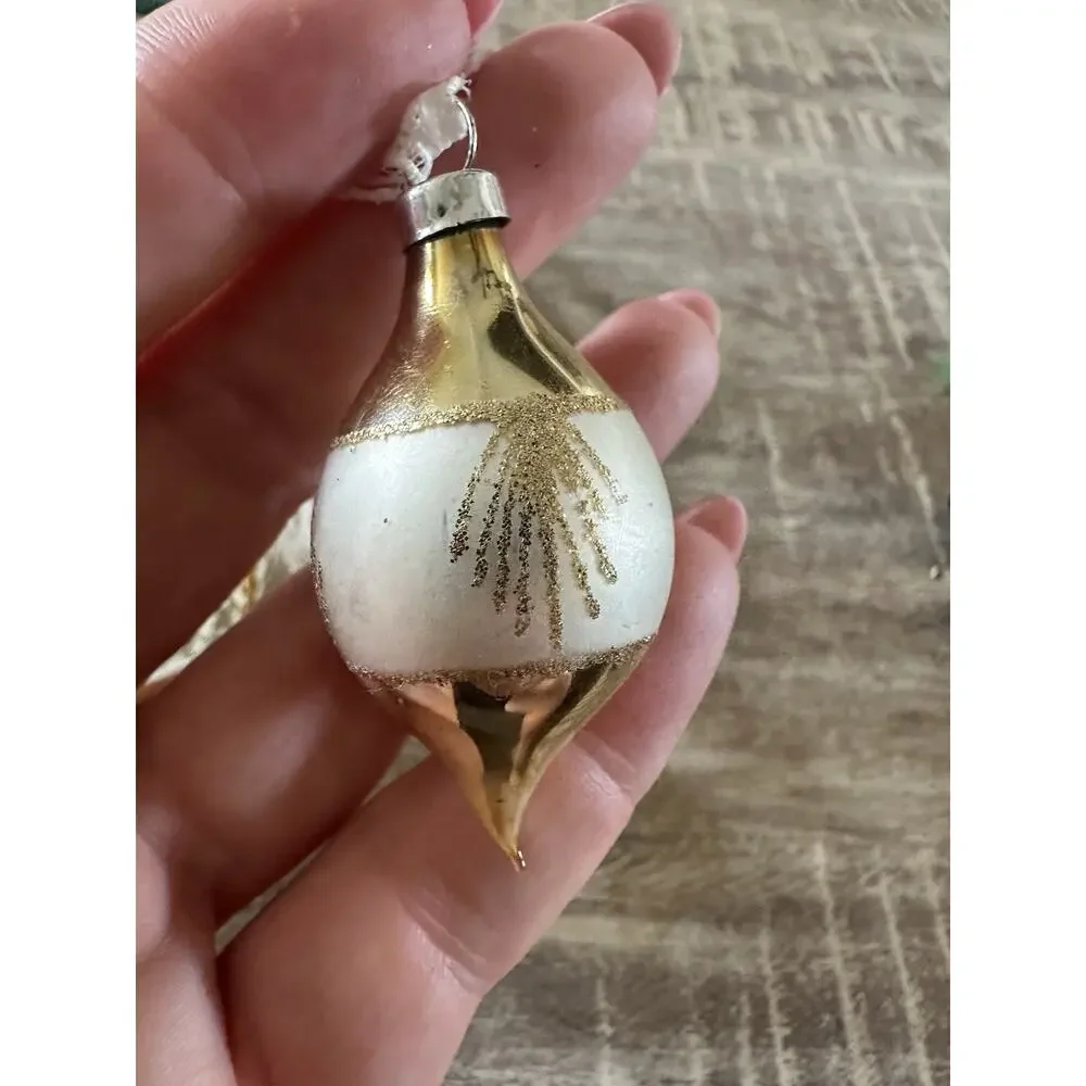 Lot Of 12 Vintage Christmas Ornaments Glass Wood Kurt Adler West Germany Poland